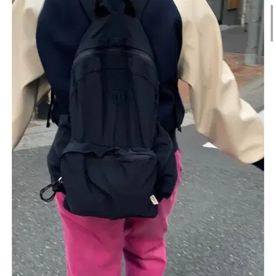 [BUNJANG] Amiement Logo Backpack Navy / 아미먼트 로고 백팩 네이비