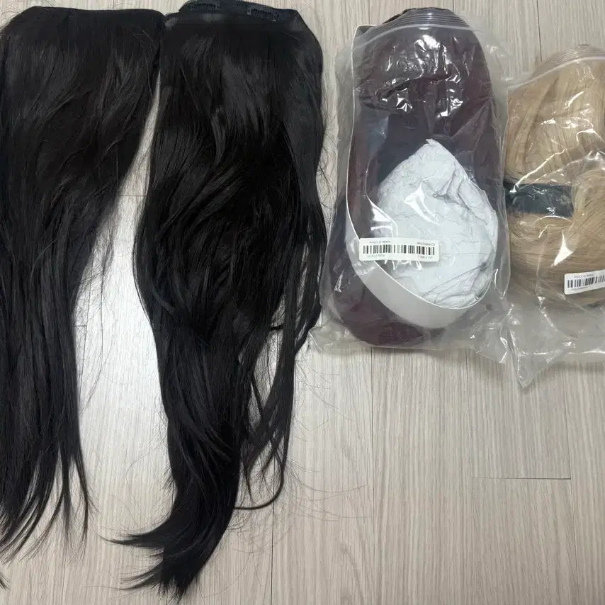 [BUNJANG] Temu Wig Bundle Set / 테무 가발 반가발 판매합니다