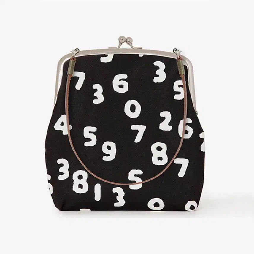 [BUNJANG] SOU SOU Gamaguchi Bag Number Pattern / (정품 새제품) 소우소우 가마구치백 숫자 패턴