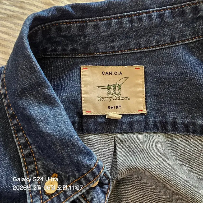 [BUNJANG] Henry Cotton Denim Shirt / 헨리코튼 데님 셔츠 100 사이즈 판매합니다