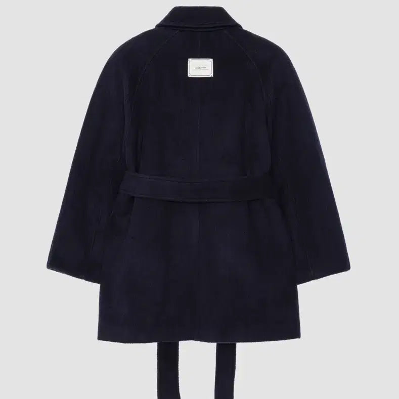 [BUNJANG] Overdue Flare Wool Half Coat - Navy / 오버듀플레어 울 하프코트 네이비
