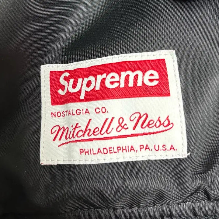 [BUNJANG] Supreme Mitchell & Ness Varsity Jacket Black / [XL]슈프림 미첼앤네스 바시티 자켓 블랙