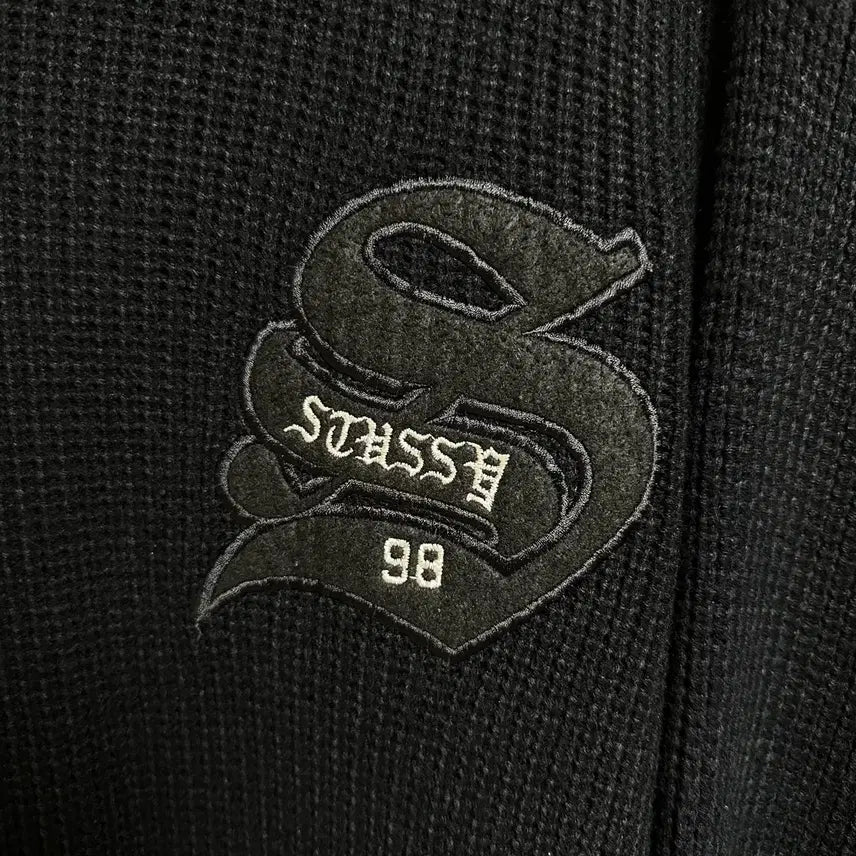 [BUNJANG] Stussy BIG 4 Knit Zip-Up Jacket / 90s 올드 스투시 BIG 4 니트 집업 L사이즈