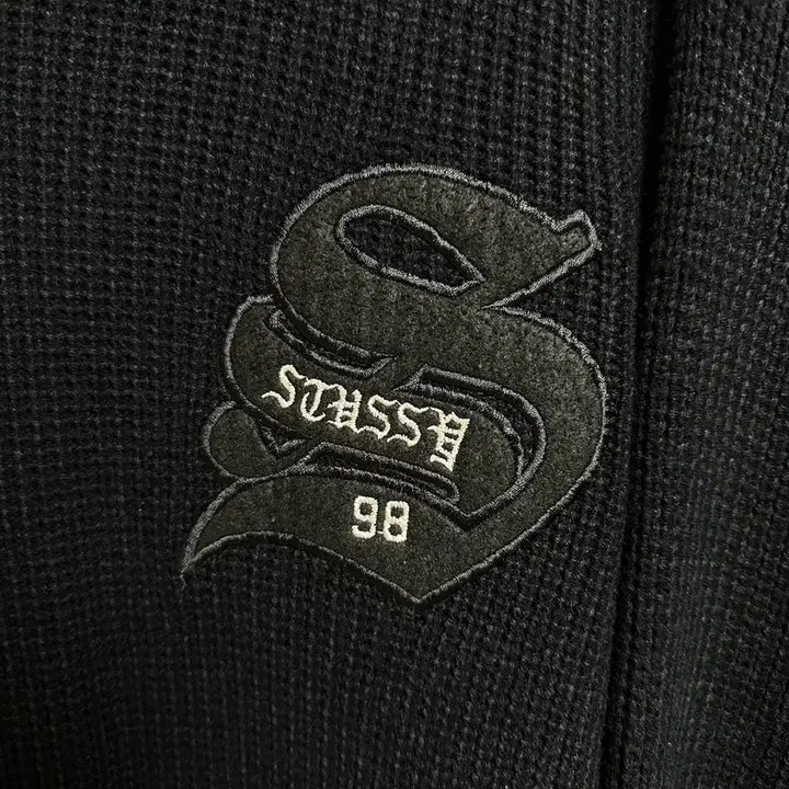 [BUNJANG] Stussy BIG 4 Knit Zip-Up Jacket / 90s 올드 스투시 BIG 4 니트 집업 L사이즈