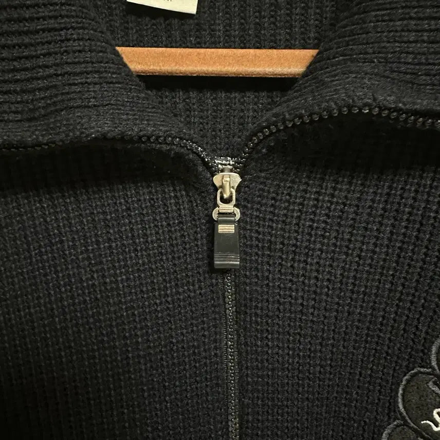 [BUNJANG] Stussy BIG 4 Knit Zip-Up Jacket / 90s 올드 스투시 BIG 4 니트 집업 L사이즈