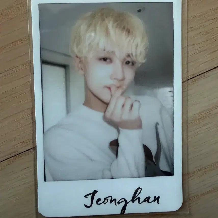 세븐틴 정한 공식 폴라 폴라로이드 포카