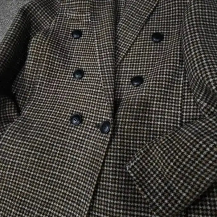 [BUNJANG] MAJE Brown Check Long Coat / 마쥬1사이즈(체크 롱 코트 브라운 FREE)간절기제품