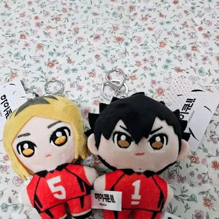 [BUNJANG] Haikyuu Kuroo & Kenma Doll Keyring Set / 하이큐 인형 키링 2종 세트