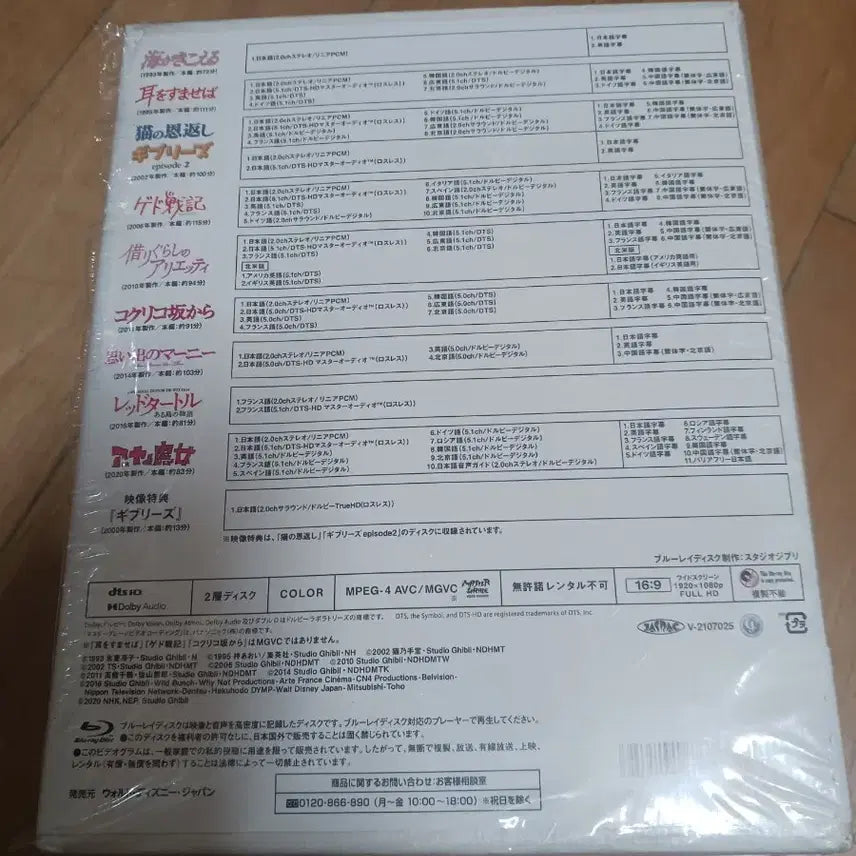 [BUNJANG] Miyazaki Ghibli Blu-ray Collection / 블루레이 미야자키 지브리 컬렉션