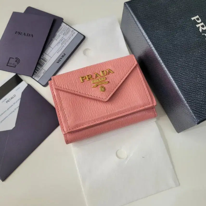 [BUNJANG] Prada Vitello Mini Trifold Card Wallet / (풀구성)프라다 비텔로 미니 3단 카드지갑