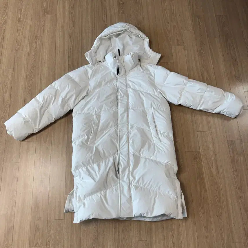[BUNJANG] HEAD Long Padded Jacket White / 헤드 롱패딩 화이트