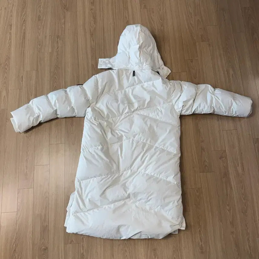 [BUNJANG] HEAD Long Padded Jacket White / 헤드 롱패딩 화이트