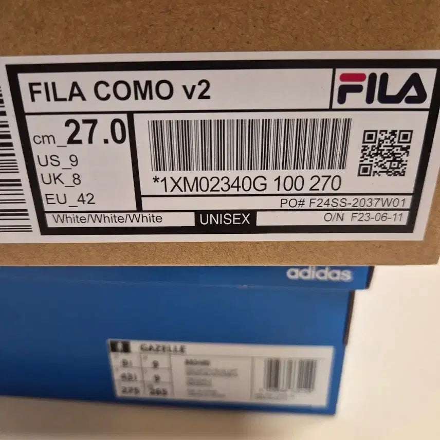 [BUNJANG] Fila Como V2 White Sneakers / 휠라 코모 V2 흰색 270mm 새상품