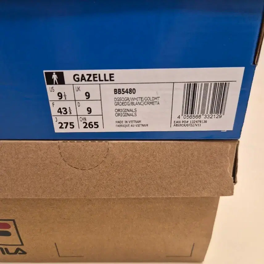 [BUNJANG] Adidas Gazelle BB5480 White Gold Sneakers / 아디다스 가젤 BB5480 화이트 골드 275