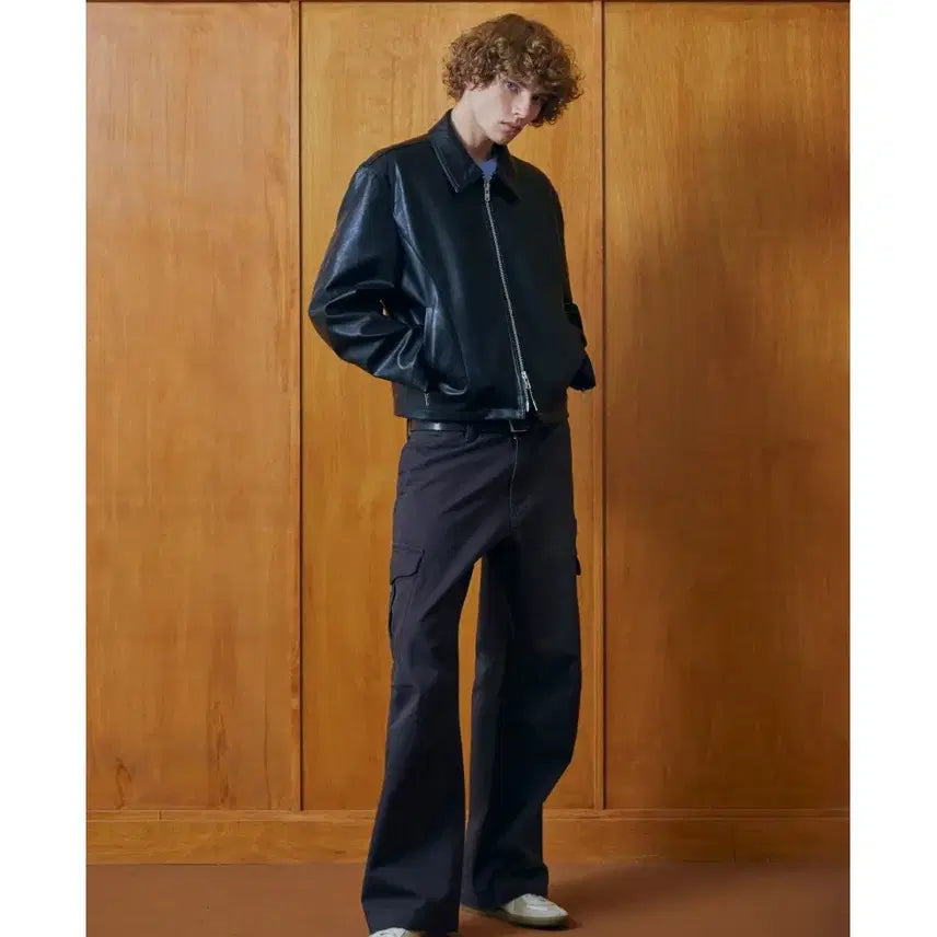 [BUNJANG] LoFi Steady Single Rider Jacket Vegan Leather Black / L 100 새제품) 로파이 스테디 싱글 라이더 자켓 비건레더 가죽 블랙
