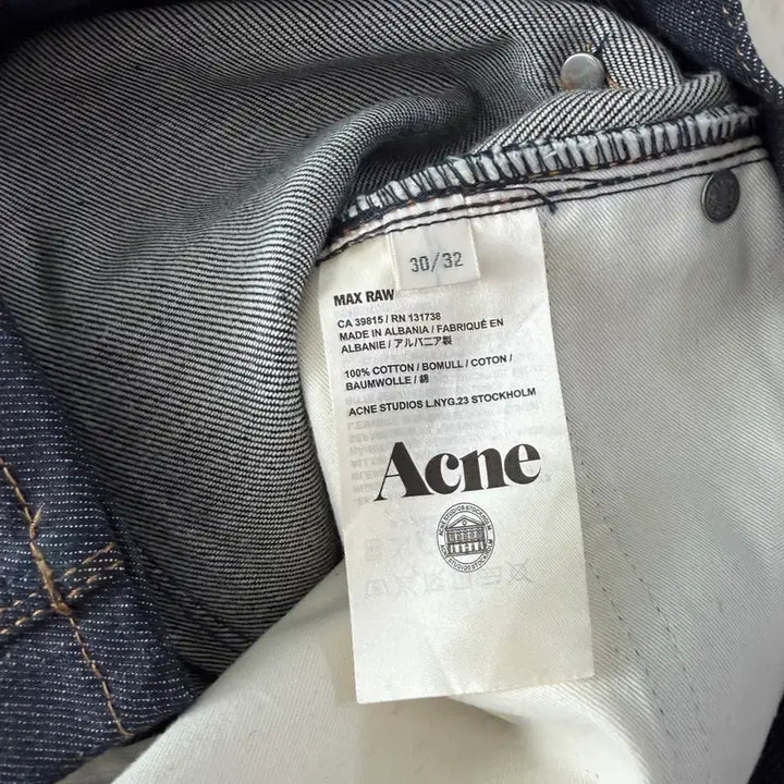 [BUNJANG] Acne Studios Raw Denim Jeans / 아크네 생지 30*32