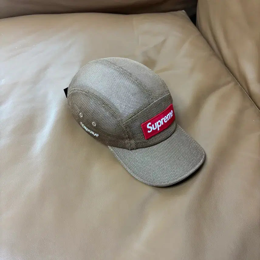 [BUNJANG] Supreme Camp Cap Mesh Cordura Sand / 슈프림 캠프캡 모자 박스로고 23ss 메쉬 코듀라 샌드