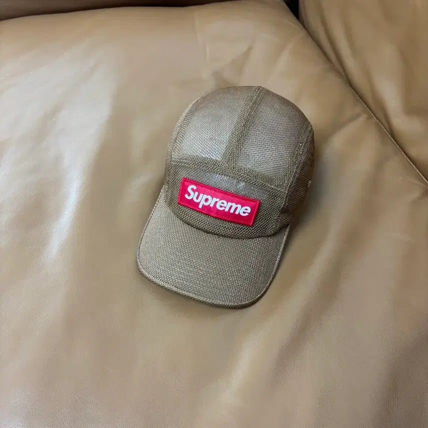 [BUNJANG] Supreme Camp Cap Mesh Cordura Sand / 슈프림 캠프캡 모자 박스로고 23ss 메쉬 코듀라 샌드