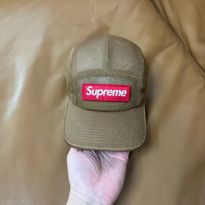 [BUNJANG] Supreme Camp Cap Mesh Cordura Sand / 슈프림 캠프캡 모자 박스로고 23ss 메쉬 코듀라 샌드