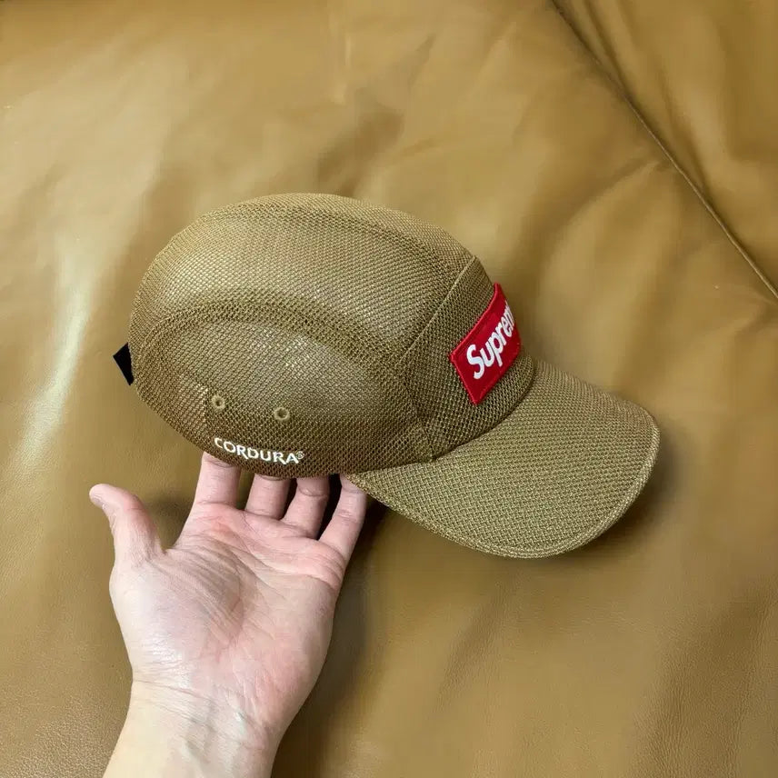 [BUNJANG] Supreme Camp Cap Mesh Cordura Sand / 슈프림 캠프캡 모자 박스로고 23ss 메쉬 코듀라 샌드