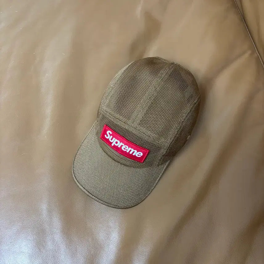 [BUNJANG] Supreme Camp Cap Mesh Cordura Sand / 슈프림 캠프캡 모자 박스로고 23ss 메쉬 코듀라 샌드
