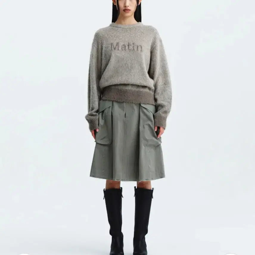 [BUNJANG] BIG POCKET CARGO MIDI SKIRT / BIG POCKET CARGO MIDI SKIRT/CH