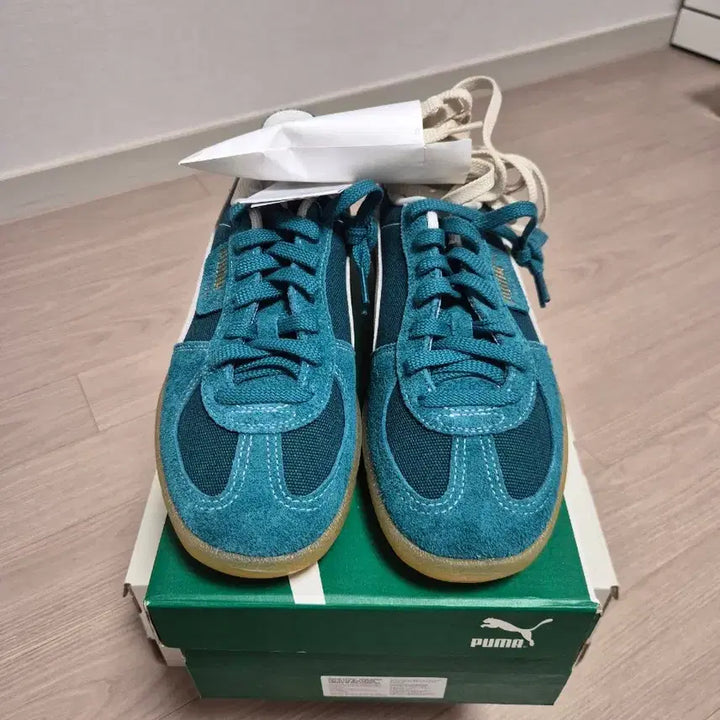[BUNJANG] Puma Palermo Vintage Green Sneakers / 푸마 팔레르모 빈티지 그린 275mm