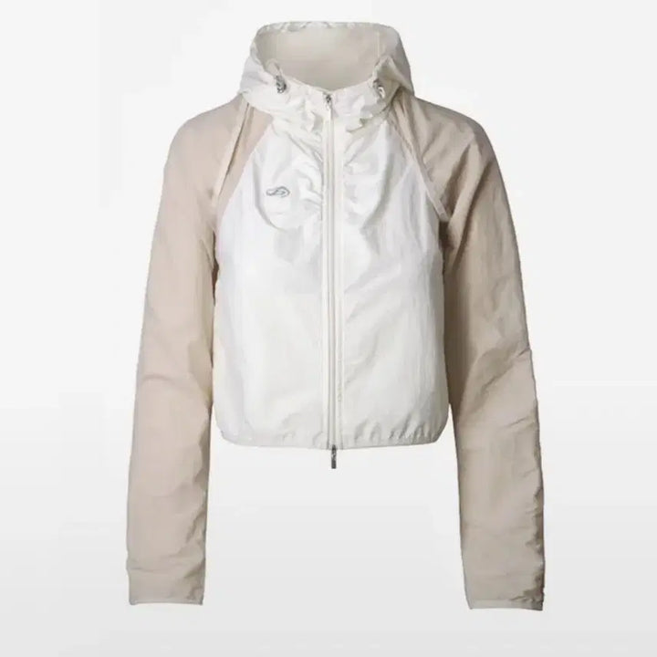 [BUNJANG] Hug Your Skin Bolero Wind Shell Jacket (Ivory) / 허그유어스킨) 볼레로 윈드쉘 (아이보리)
