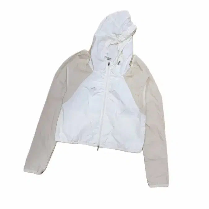 [BUNJANG] Hug Your Skin Bolero Wind Shell Jacket (Ivory) / 허그유어스킨) 볼레로 윈드쉘 (아이보리)