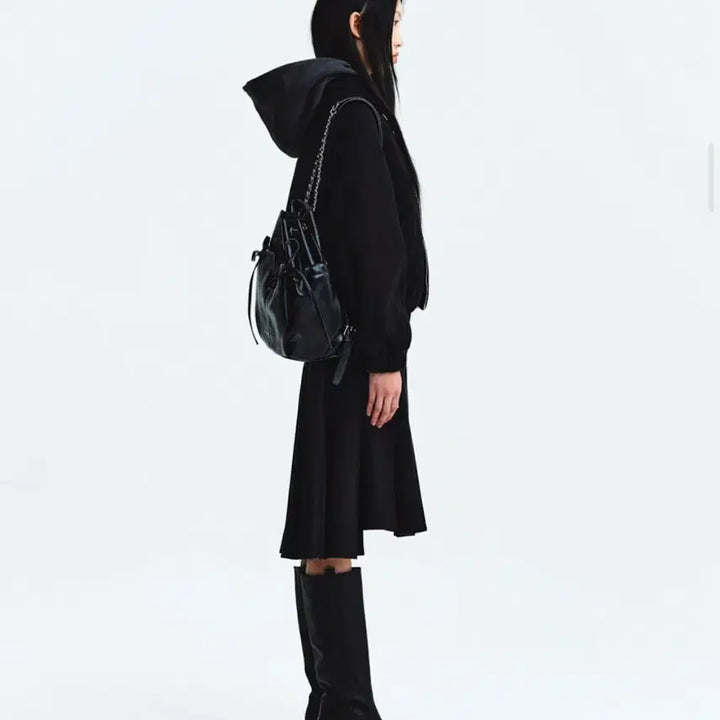 [BUNJANG] BB UNBALANCE Pleats Midi Skirt / UNBALANCE PLEATS MIDI SKIRT/BB