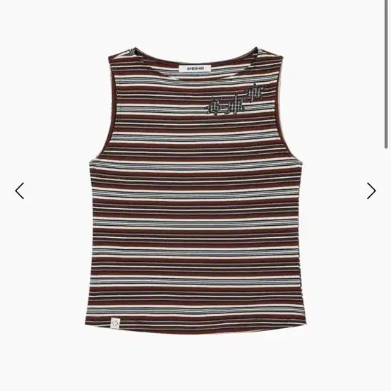 [BUNJANG] Oheso Striped Sleeveless Top / 오헤시오 스트라이프 나시 슬리브리스