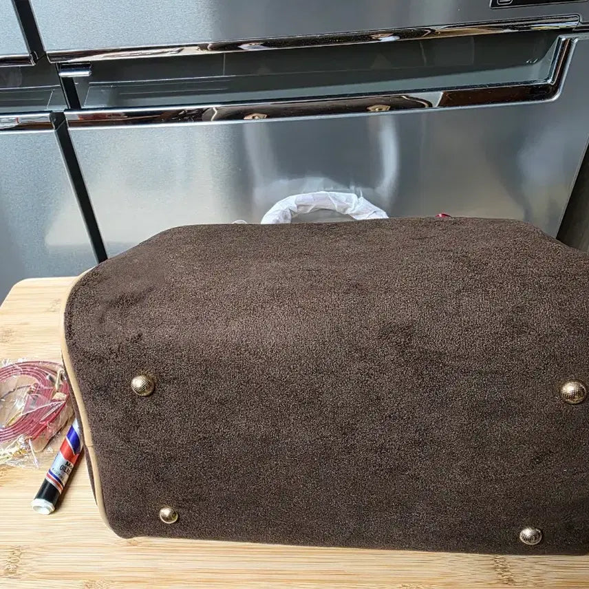 [BUNJANG] Brown Suede Tote/Shoulder Bag / (새상품) 브라운 스웨이드 토트겸 숄더백