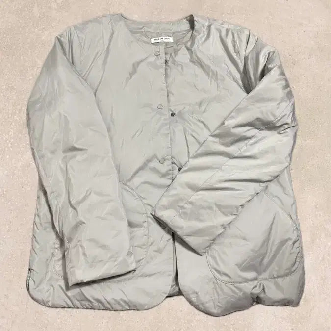 [BUNJANG] RELIGION Padded Jacket Light Gray / RELIGION 릴리전 패딩 자켓 라이트그레이