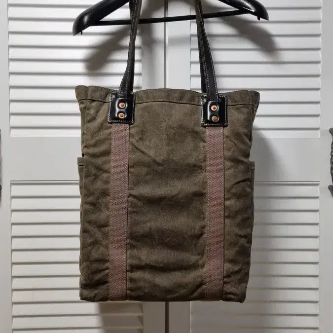 [BUNJANG] Artifact Wax Canvas Shoulder Bag Tote Bag / 아티팩트 Artifact 왁스캔버스 숄더백 토트백