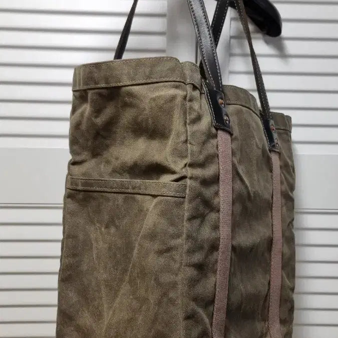 [BUNJANG] Artifact Wax Canvas Shoulder Bag Tote Bag / 아티팩트 Artifact 왁스캔버스 숄더백 토트백