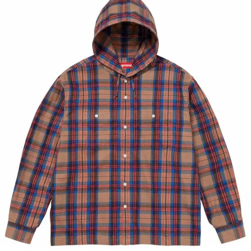 [BUNJANG] Supreme Flannel Hooded Shirt / 슈프림 프란넬 후드 셔츠