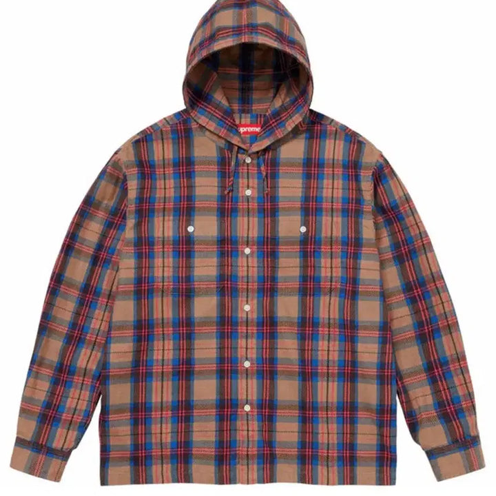 [BUNJANG] Supreme Flannel Hooded Shirt / 슈프림 프란넬 후드 셔츠