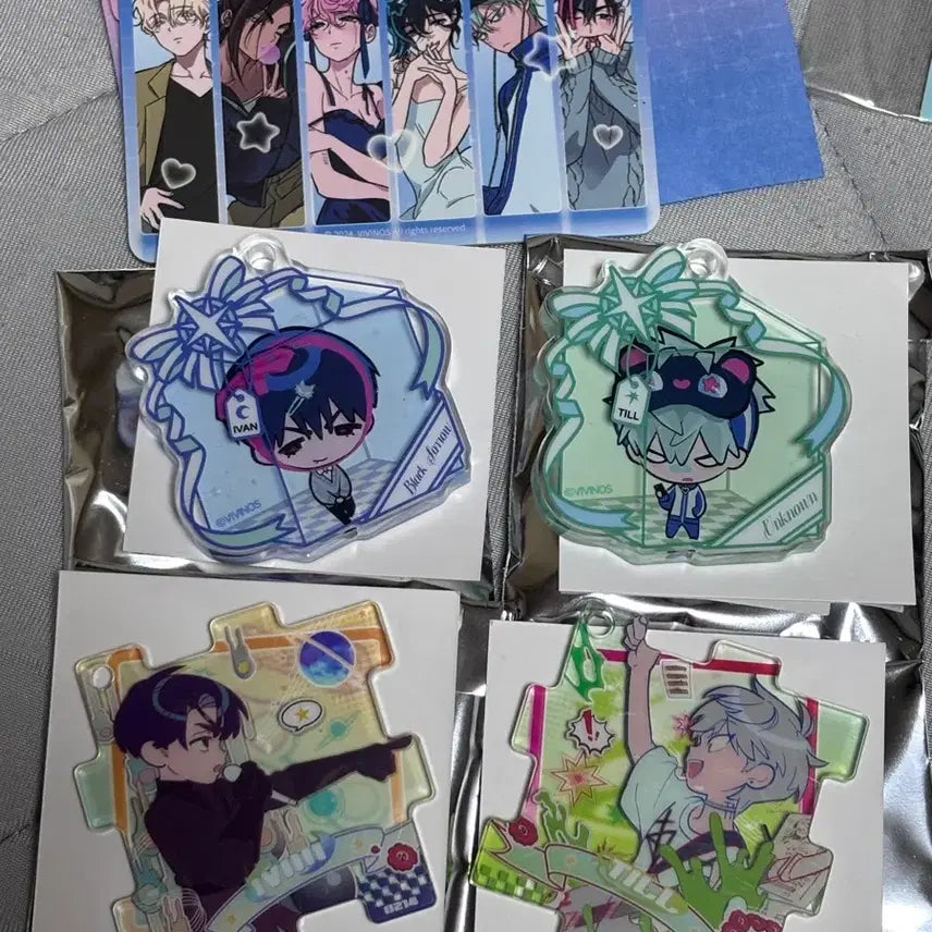 [BUNJANG] ATEEZ Ivan Till New Year Acrylic Keyring & Puzzle Keyring Bundle Set / 일괄) 에이스테 이반 틸 신년 아크릴키링 퍼즐키링 아크릴 양도