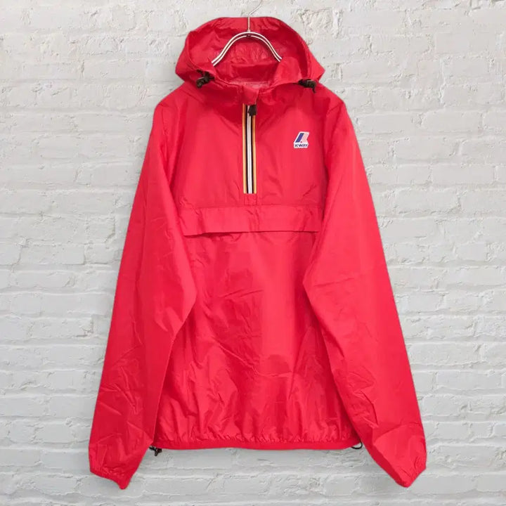 [BUNJANG] K-WAY Anorak Parka Red (Size S) / K-WAY 까웨 바람막이 아노락 파카 레드 사이즈S