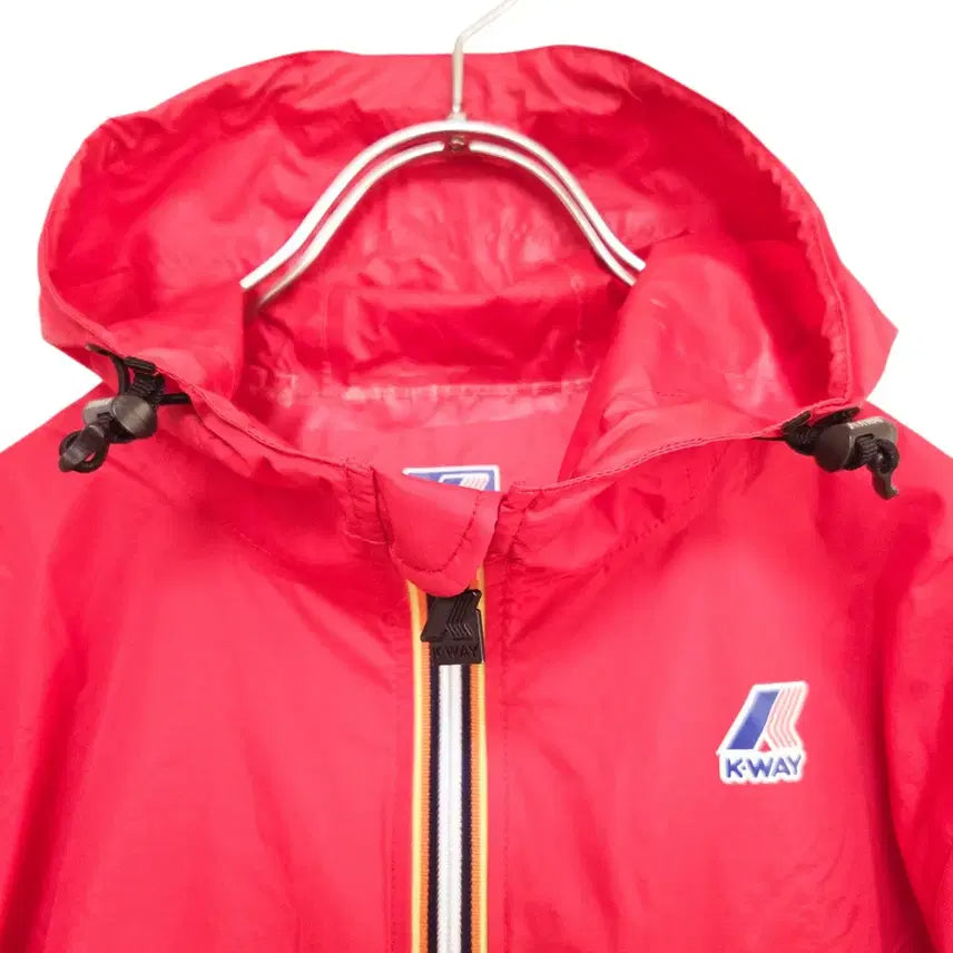 [BUNJANG] K-WAY Anorak Parka Red (Size S) / K-WAY 까웨 바람막이 아노락 파카 레드 사이즈S