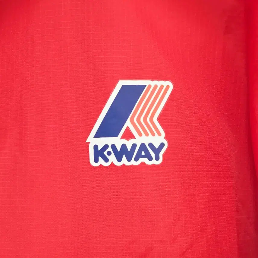 [BUNJANG] K-WAY Anorak Parka Red (Size S) / K-WAY 까웨 바람막이 아노락 파카 레드 사이즈S