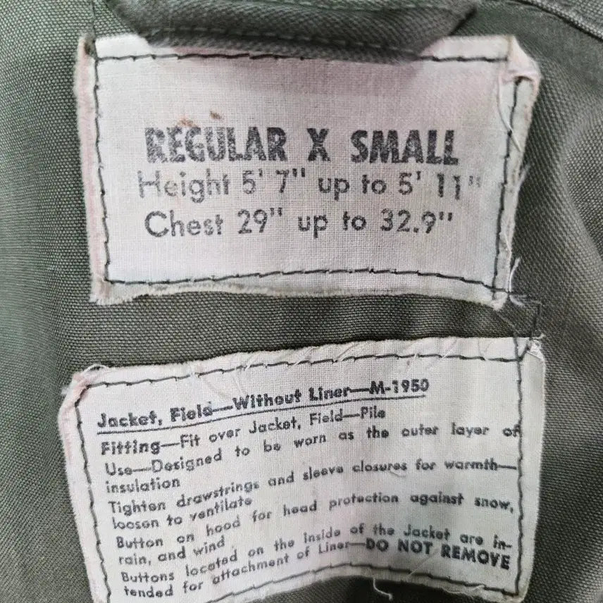 [BUNJANG] US Military 1950 Field Jacket XS-R / 미군1950필드자켓xs-r
