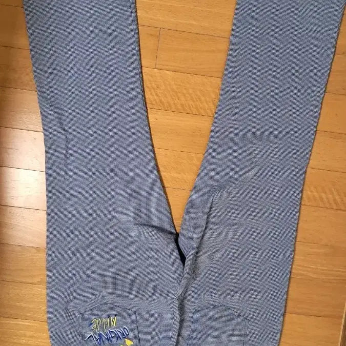 [BUNJANG] Disney Blue Checkered Women's Pants 30 / 디즈니 블루 체크무늬 여성 바지 30