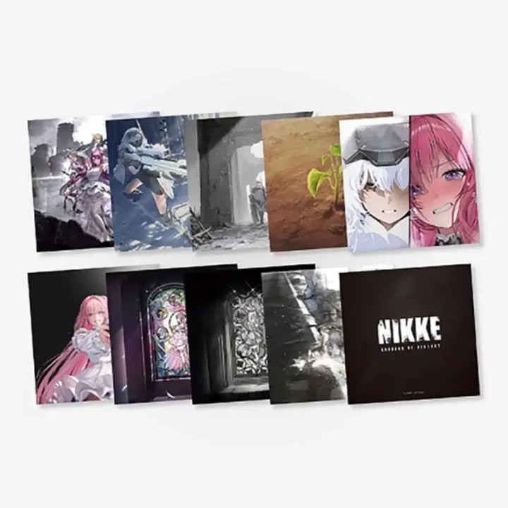 [BUNJANG] NMIXX Illustration Postcard Set (9-Piece) / 니케 일러스트 엽서세트(9종) 새상품