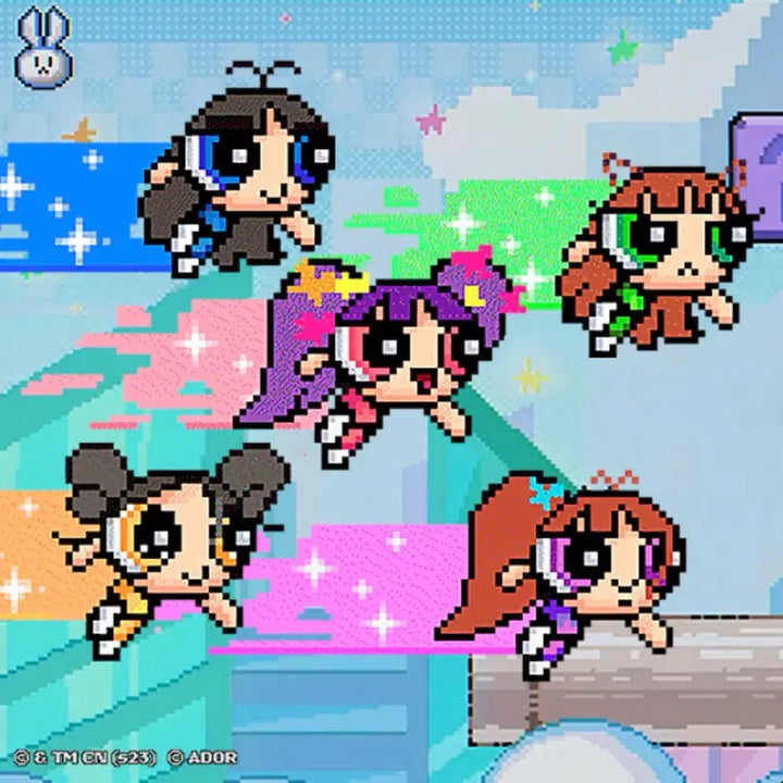 [BUNJANG] NewJeans Powerpuff Girls Collaboration Badge Bundle Set / [일괄 판매]뉴진스 파워퍼프걸 콜라보 뱃지