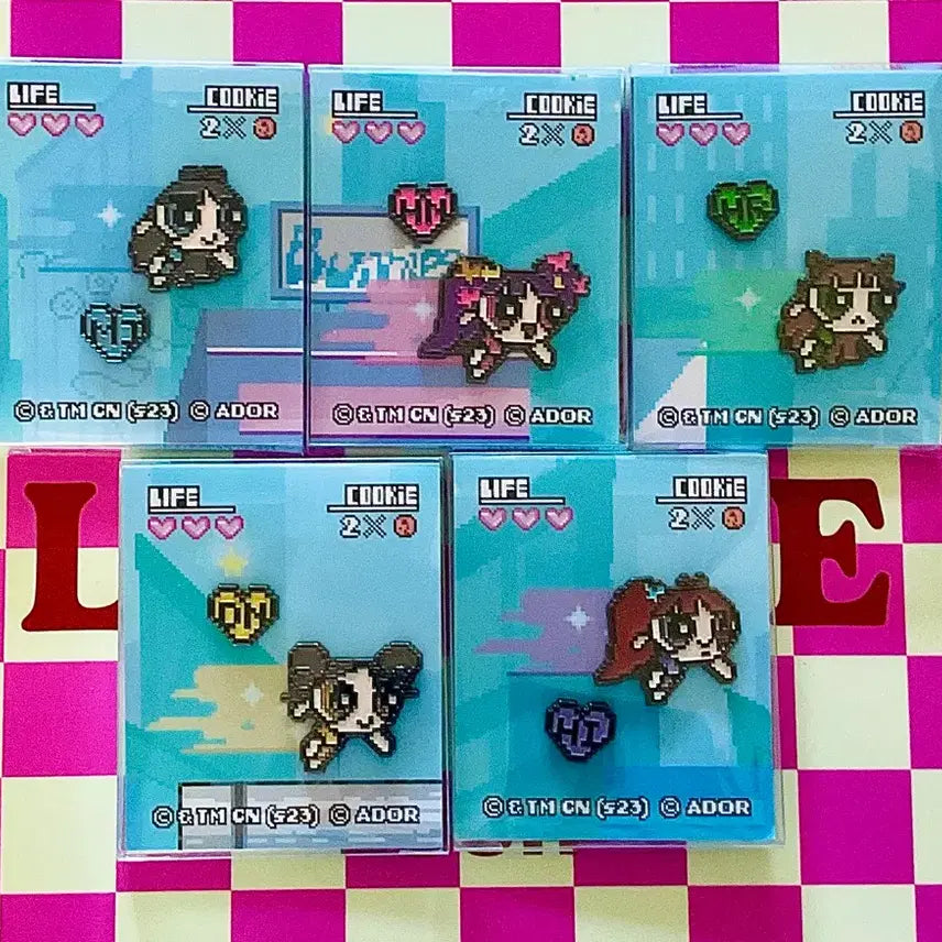 [BUNJANG] NewJeans Powerpuff Girls Collaboration Badge Bundle Set / [일괄 판매]뉴진스 파워퍼프걸 콜라보 뱃지