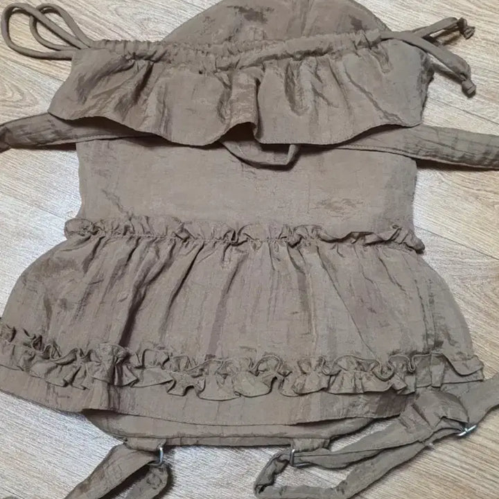 [BUNJANG] Unique Doll Design Brown Backpack / 인형 디자인 백팩