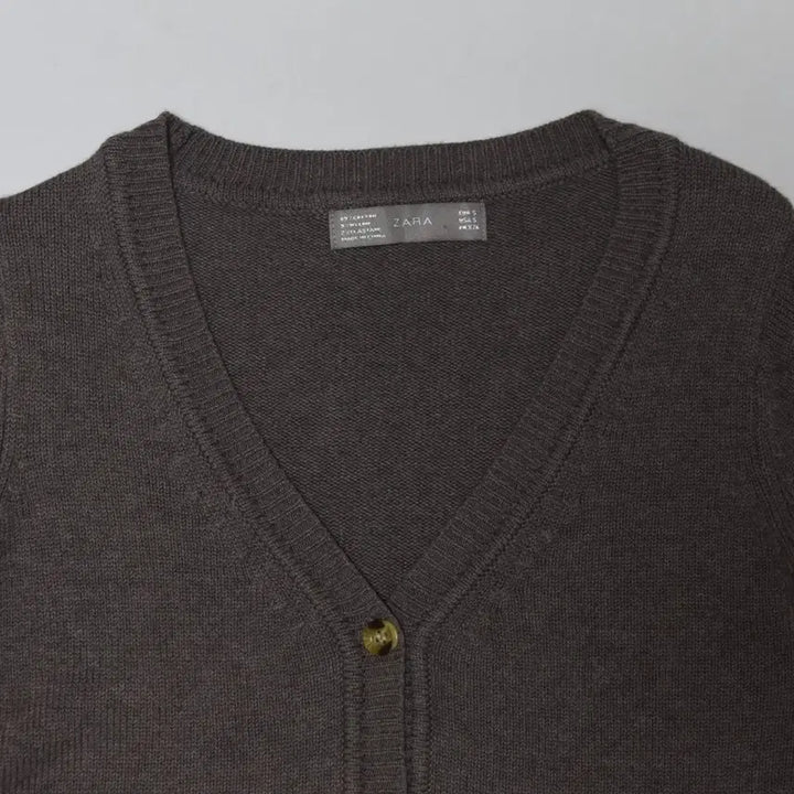 [BUNJANG] Zara Brown Knit Cardigan / 자라 브라운 니트 가디건 S