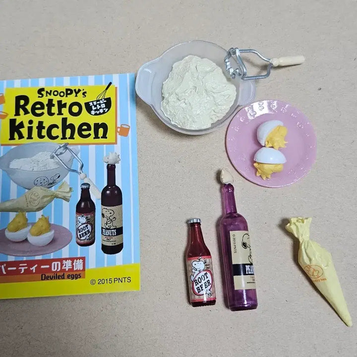 [BUNJANG] Snoopy Retro Kitchen Blind Box Set / 리멘트 식완 스누피 리트로 키친 8종 2015년 단종버젼