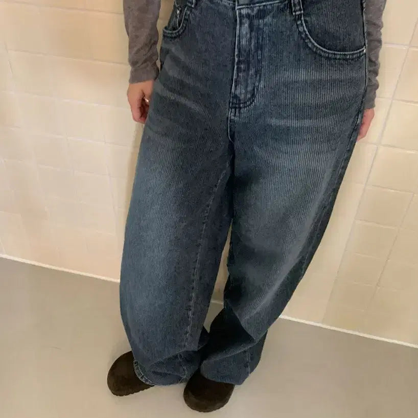 [BUNJANG] Reasoning Corduroy Wide Denim Pants / [새상품] 리즈닝 코듀로이 와이드 데님 팬츠